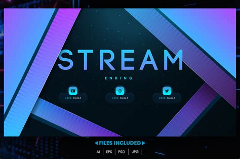 Twitch Stream Ending Background Illustration Par Vect Studio Creative