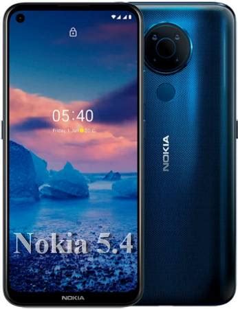 Nokia 5.4 характеристики Android 10, экран 6.39, батарея 4000 мАч ...