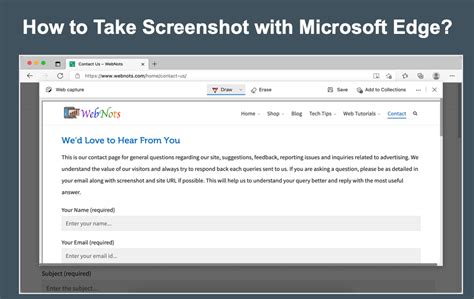 How To Take Screenshot With Microsoft Edge And Add Notes Webnots