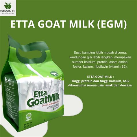 Jual Herbal Susu Kambing Bubuk Etta Goat Milk Tinggi Protein Dan