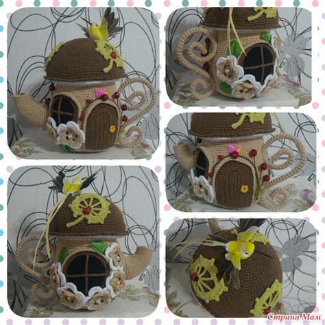 Цветочные чайники - Вязание - Страна Мам