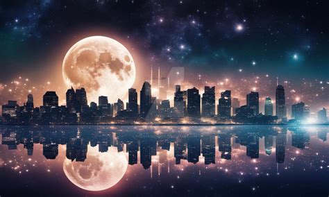 night sky city wallpaper HD 3D by SorayasCorner on DeviantArt