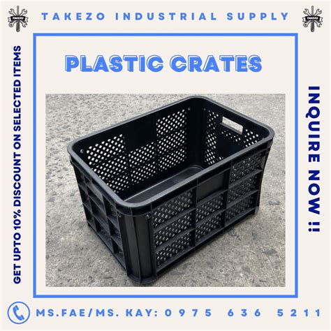 Plastic Crates Commercial Industrial Construction Tools Equipment