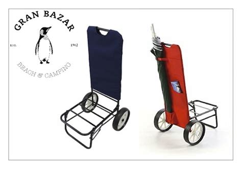 Sirio Carrello Trolley Pieghevole Per Spiaggia