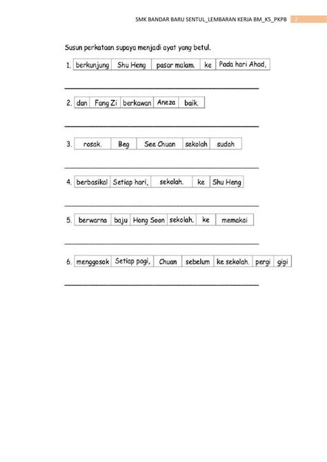 Bahasa Melayu 426156 Sumazeani Liveworksheets