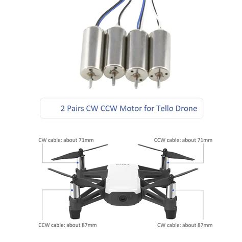 Universal Motor Cw Ccw Motoren F R Dji Tello Mini Quadcopter Drone