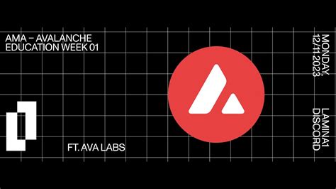 Lamina Avalanche Education Week Ama Ft Ava Labs Lucian Stroie