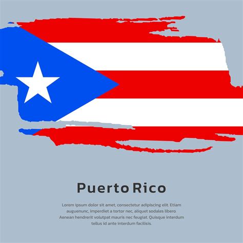 Illustration of Puerto Rico flag Template 13257509 Vector Art at Vecteezy