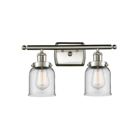 Innovations Lighting 916 2W SN G52 Ballston Small Bell Bathroom Vanity