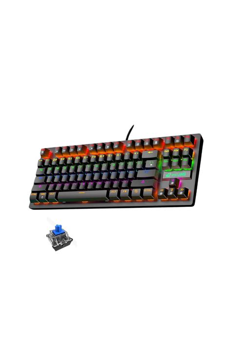 Ziyoulang K Blue Switch Rainbow Tu Lu Mini Hot Swapp Mekanik Kablolu Oyuncu Klavyesi