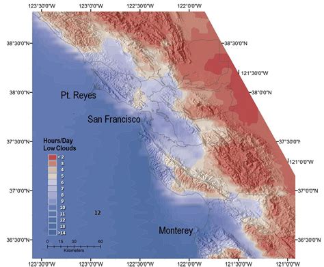 Fog Frequency Map Responding To Resource Manager Needs Land Imaging