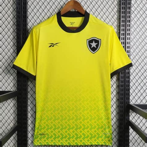 Nova Camisa Botafogo Goleiro Amarela Torcedor Masculina 2023 2024