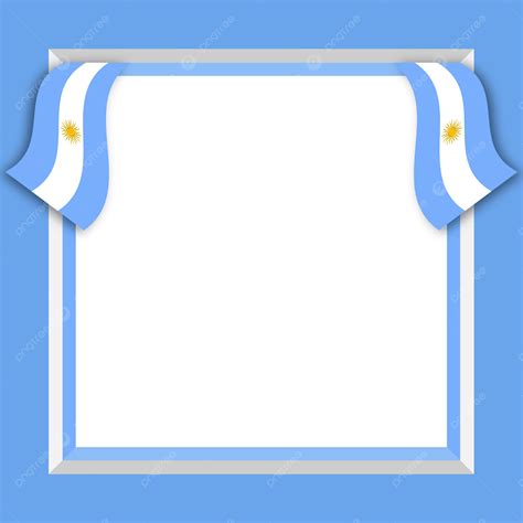 Bandera Argentina Marco De Fotos Vector PNG ,dibujos Argentina, Foto