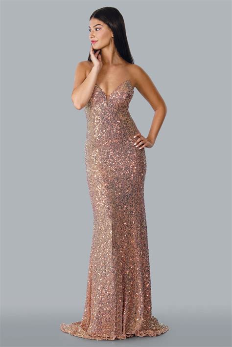 Rose Gold Sequin Dress