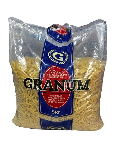 МАКАРОНЫ GRANUM РОЖКИ АППЕТИТНЫЕ №5 5КГ - купить по выгодной цене | Marco
