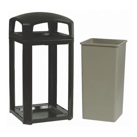 Rubbermaid Commercial Trash Can50 Galblackpolycarbonate Fg397500bla