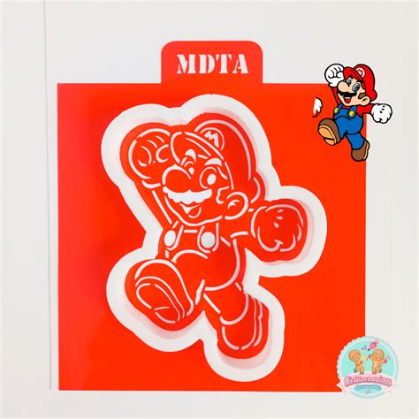 Stencil Mario Bros Saltando Mis Dulces Tentaciones Azucaradas