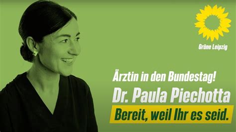 Wer Zukunft Will W Hlt Gr N Paula Piechotta F R Den Leipziger S Den