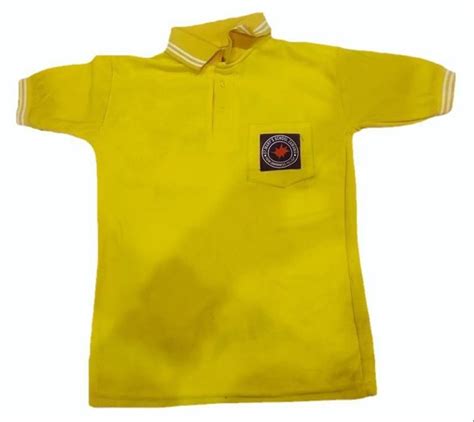 School Cotton Colar Neck T Shirts Size Medium At Rs 165piece In