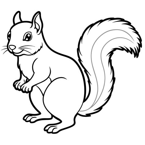 Eastern Gray Squirrel stands icon 47932856 Vector Art at Vecteezy