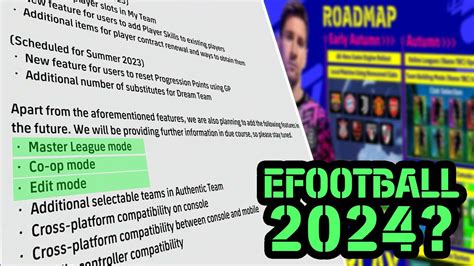 Efootball 2023 New Roadmap Thoughts Master League Edit Mode And Co