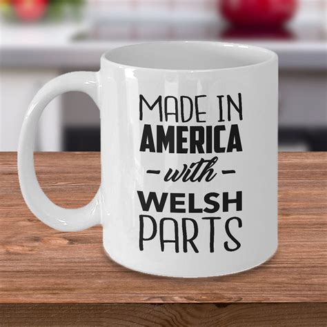 Welsh Mug Made In America With Welsh Parts Welsh Coffee Etsy
