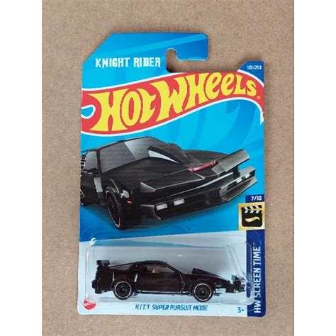 Hot Wheels K I T T KITT Super Pursuit Mode Knight Rider Shopee Malaysia
