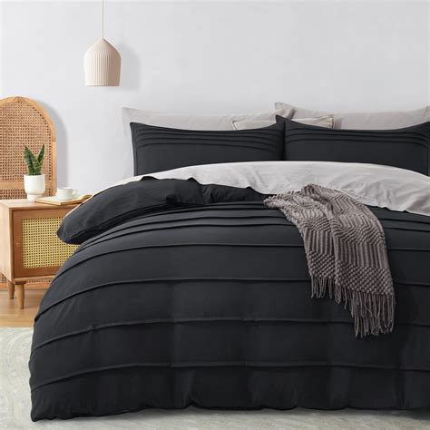 amazoncom oli anderson black duvet cover queen size pleated queen