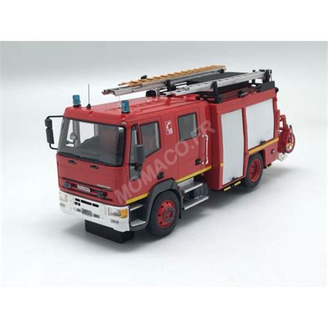 Miniature Pompier Alerte Iveco Eurocargo Fpt Sides Neutre Avec Decalques