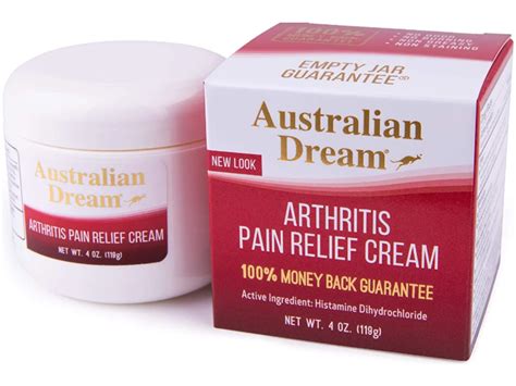 Australian Dream Arthritis Pain Relief Cream 4 Oz119 G Ingredients