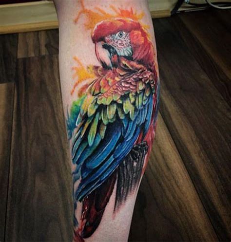 30 Adorable Parrot Tattoo Designs You will Love | Art and Design