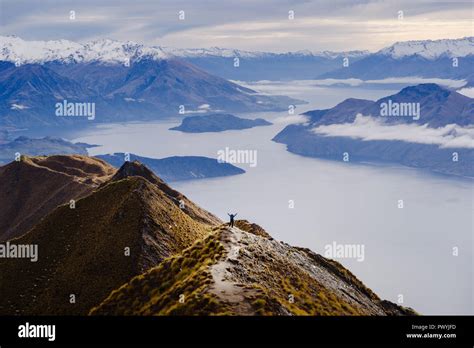 Roys Peak New Zealand Wanaka Stock Photo Alamy