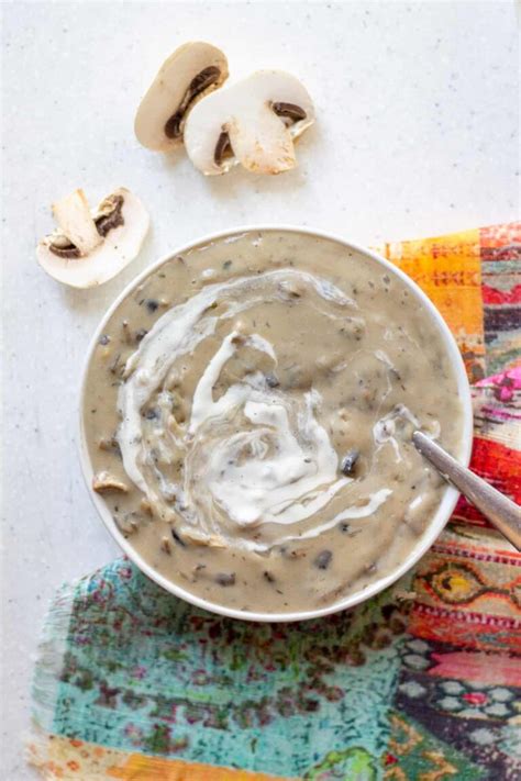 Vegan Condensed Cream of Mushroom Soup (dairy-free substitute)