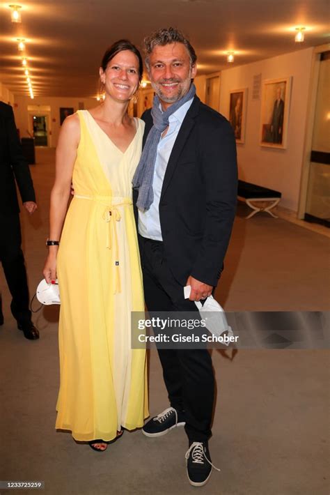 Opera Singer Jonas Kaufmann And His Wife Christiane Lutz During The