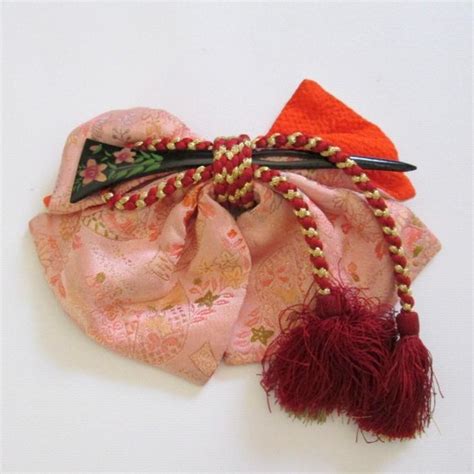 Accessories Japanese Kanzashi Hair Bow Comb Accessory Geisha Kimono