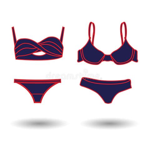 Flat Bikini Web Icon Stock Illustration Illustration Of Pants