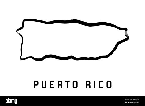 Printable Vector Map Of Puerto Rico Outline Free Vector Maps Eroppa