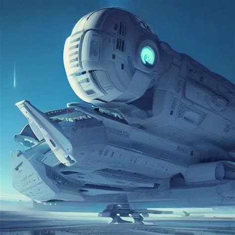 An Artist S Rendering Of A Space Ship Concept Art By Stable