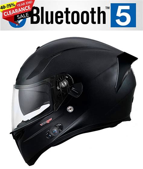 BLUETOOTH MATT BLACK RT 826BL MC HJÄLM Sharkspeed