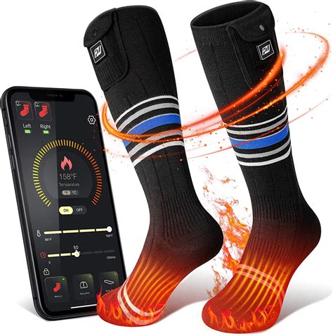 Heated Socks For Mens Women Rechargeable Electric Socks 1924wh 74v