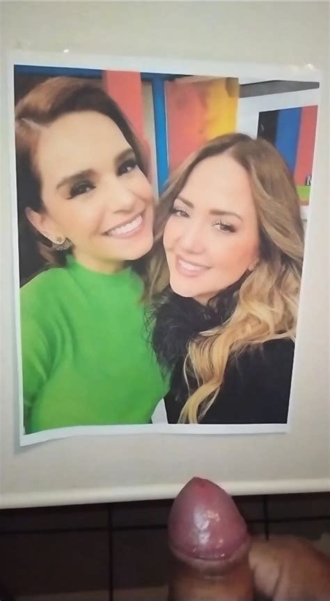 Tribute Cum Tania Rinc N Andrea Legarreta Facial Tv Host Andrea Latina