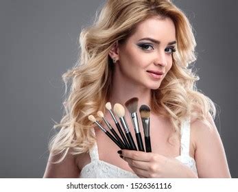 Beauty Portrait Blonde Beautiful Woman Perfect Stock Photo