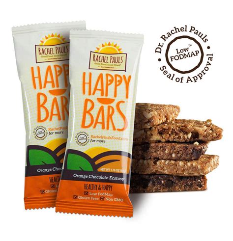 Low FODMAP Variety Happy Bars Box Energy Bars | Rachel Pauls Food
