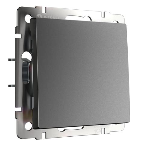 Выключатель одноклавишный (графит матовый) Werkel W1110064. Официальный ...