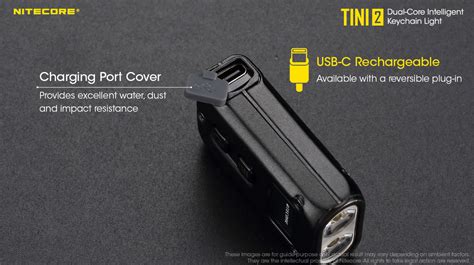 Nitecore Tini 2 500 Lumens Mini Lampe De Poche Rechargeable