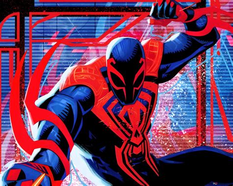 Spider Man 2099 Art From Spider Man Across The Spider Verse Movie 4k