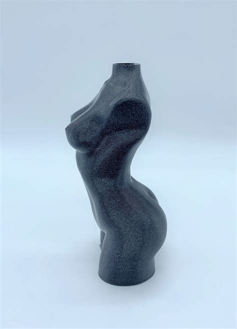 D Printed Female Torso Vase Naked Body Gift For Her Sculpture Nude Torso Dried Flower Vase