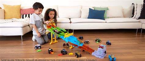 Best Buy Hot Wheels Monster Trucks Wreckin Raceway Playset Hgv