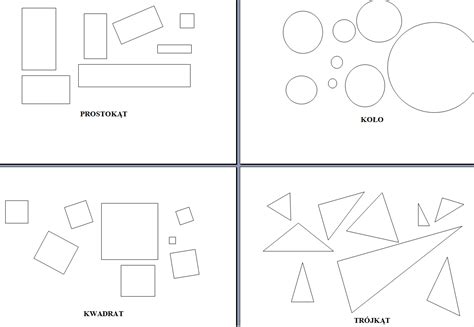 Figury Geometryczne Moje Dzieci Kreatywnie