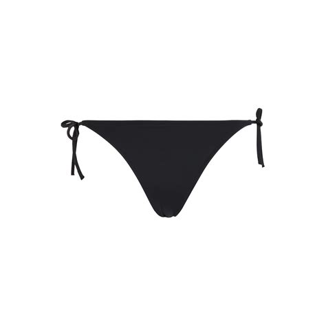 Calvin Klein String Side Tie Cheeky Bikini Briefs Women Pvh Black